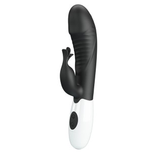 PRETTY LOVE - VIBRATORE A CONIGLIO RASMUSSEN 30 FUNZIONI NERO